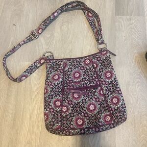 Vera Bradley Purple and Pink Floral Crossbody Bag